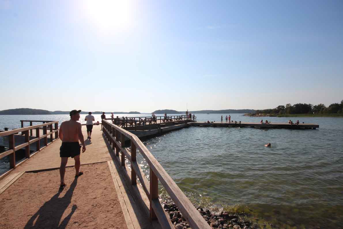 Saaronniemen uimaranta, Turku.