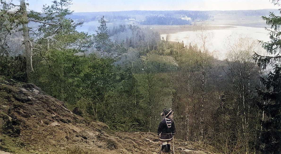 Kauniaisten Kasavuori vuonna 1915.