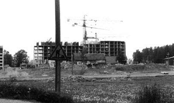 Rakennustyöt Kirstinharjulla 1971