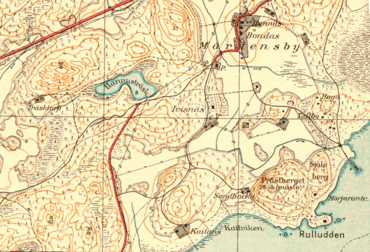 Iivisniemen kartta 1939.