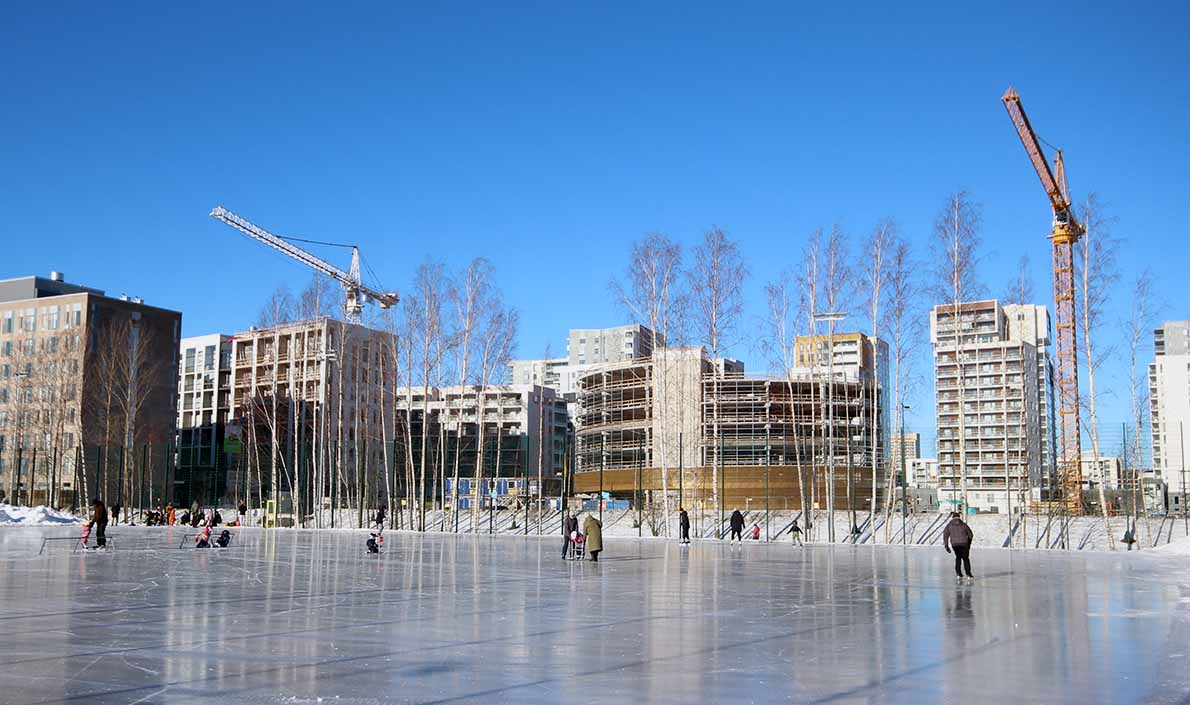 Perkkaan tekojää, Espoo.