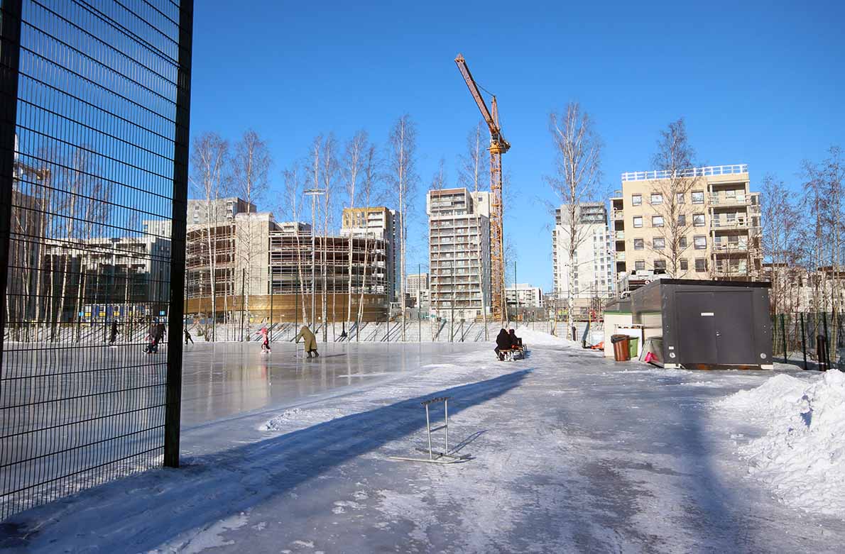 Perkkaan tekojää, Espoo.