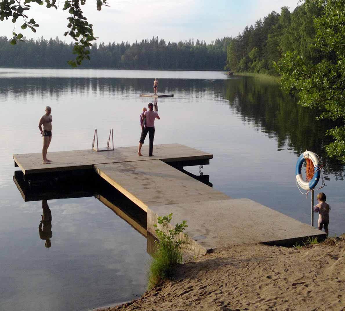 Kattilajärven uimaranta, Espoo.