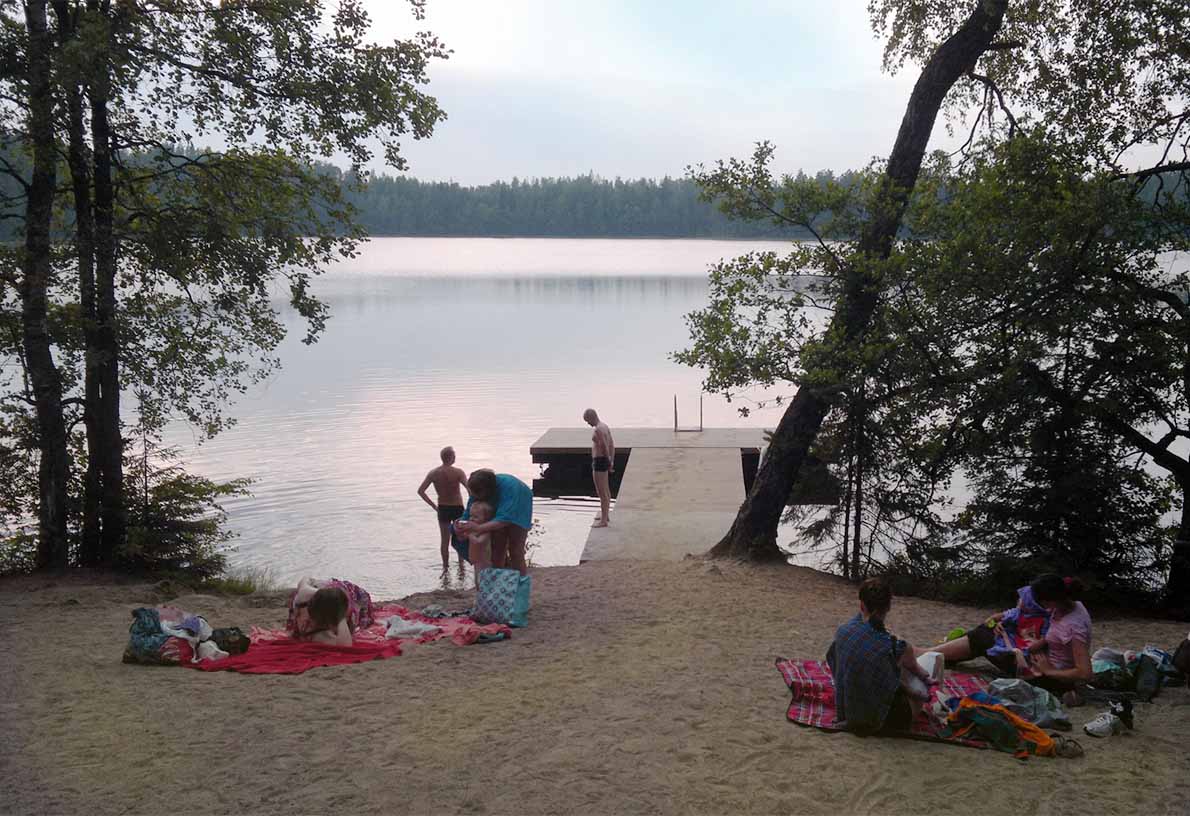 Kattilajärven uimaranta, Espoo.