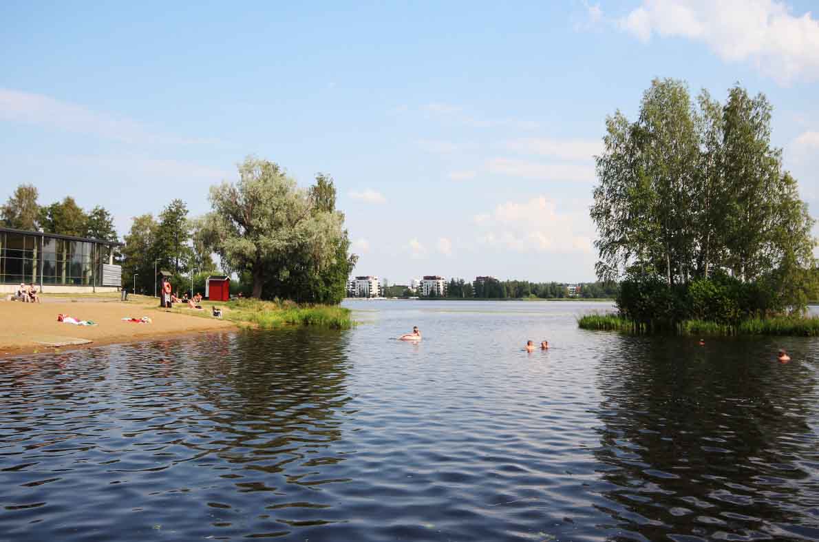 Uimahallin rannan uimaranta, Hämeenlinna.
