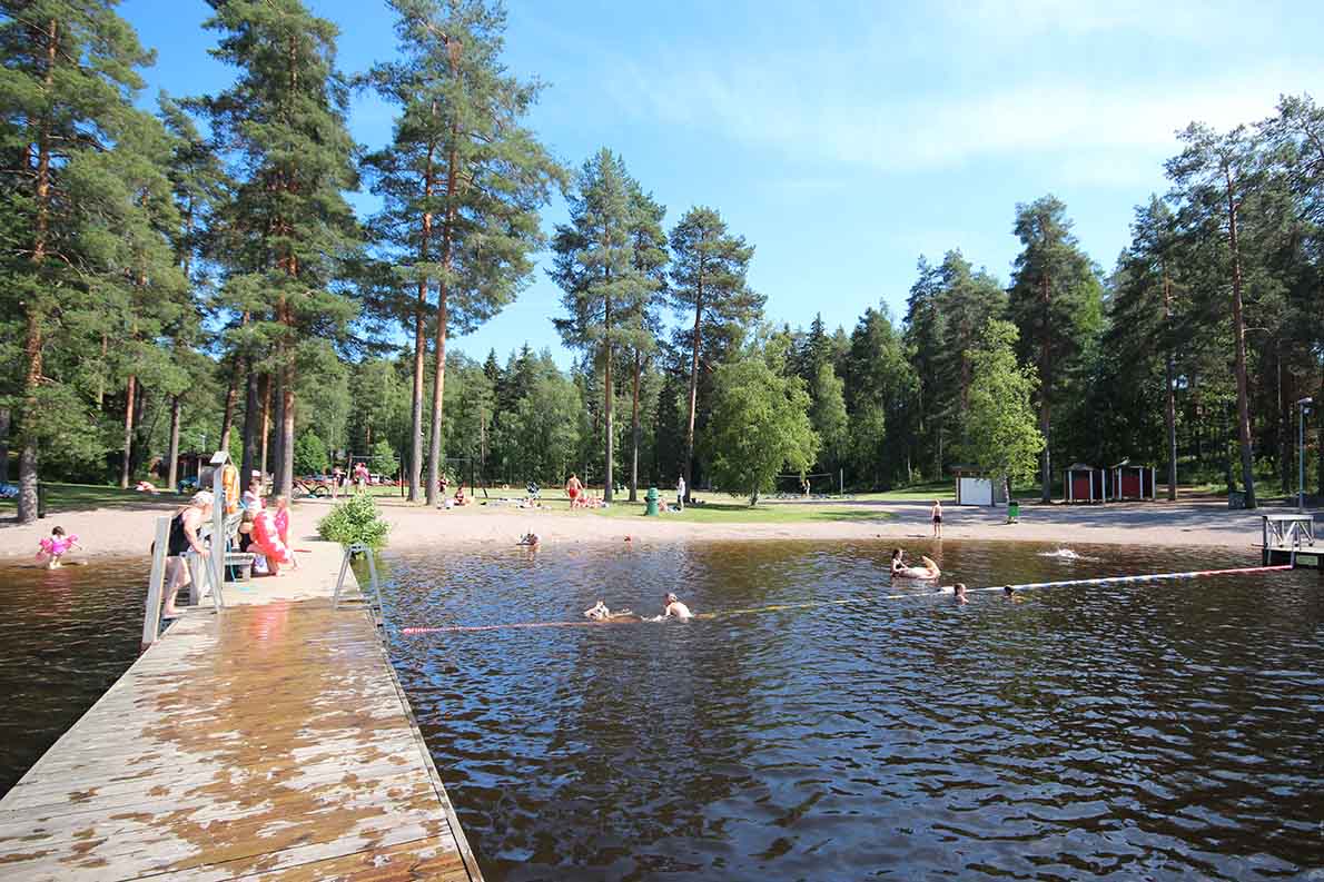 Vähä-Tiilijärven uimaranta, Hollola.