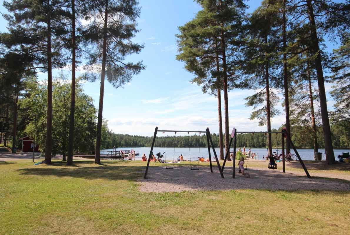 Vähä-Tiilijärven uimaranta, Hollola.