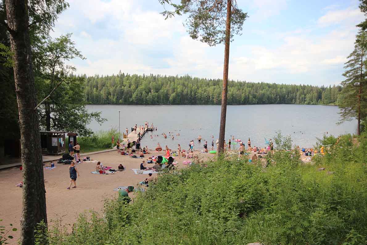 Usminjärven uimaranta, Hyvinkää.