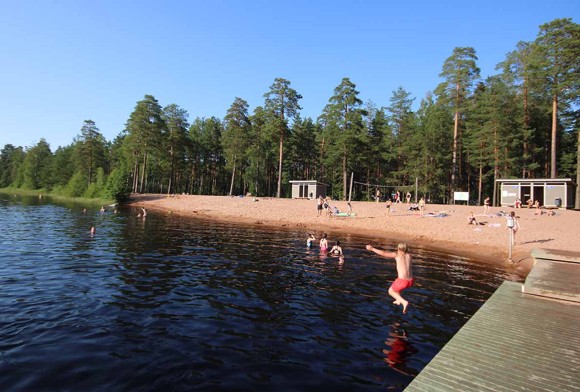 Pitkäjärven uimaranta, Kokemäki.
