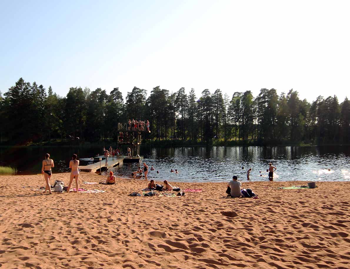 Pitkäjärven uimaranta, Kokemäki.