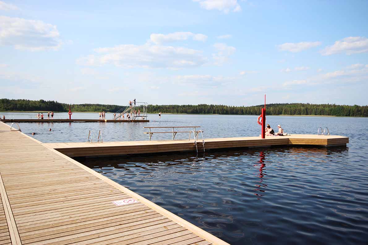 Käyrälammen uimaranta, Kouvola.