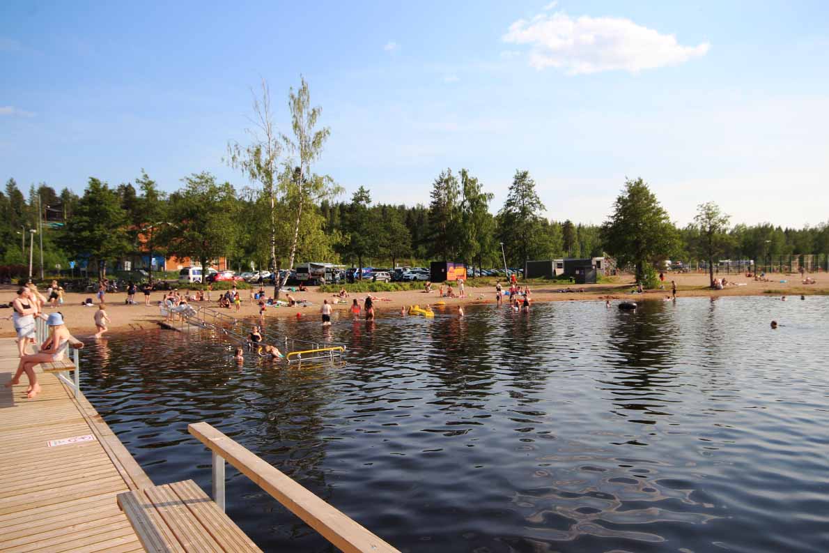 Käyrälammen uimaranta, Kouvola.