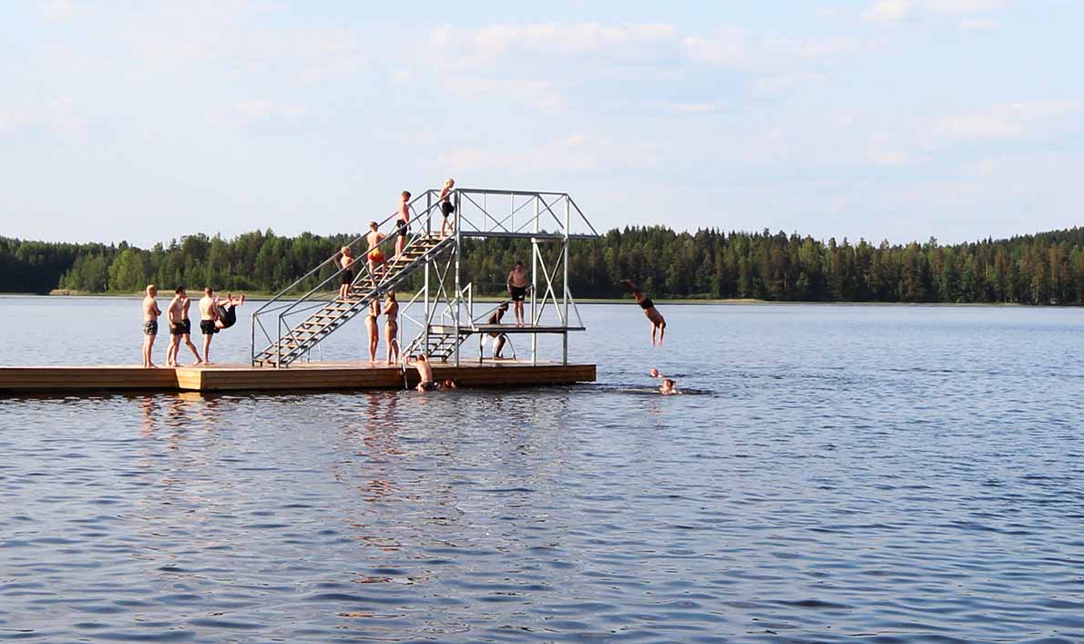 Käyrälammen uimaranta, Kouvola.