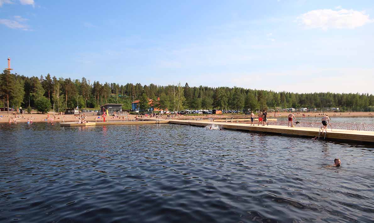 Käyrälammen uimaranta, Kouvola.