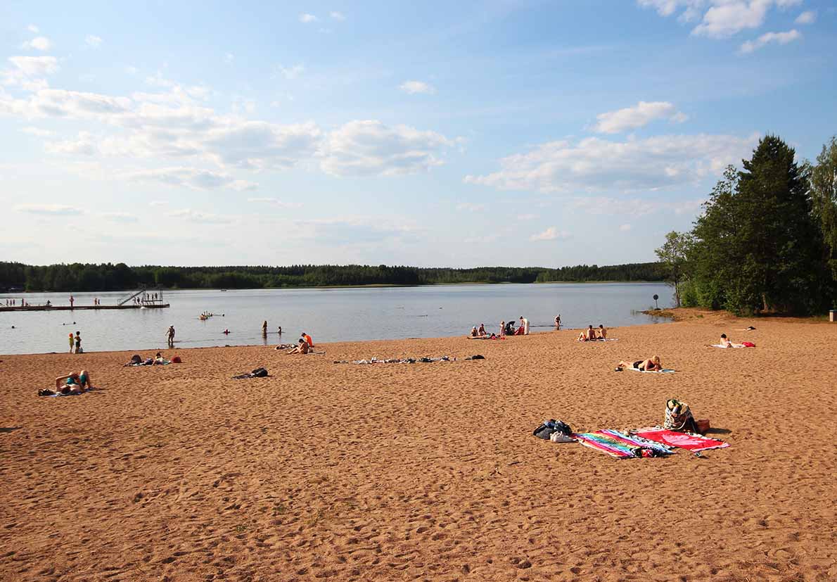 Käyrälammen uimaranta, Kouvola.