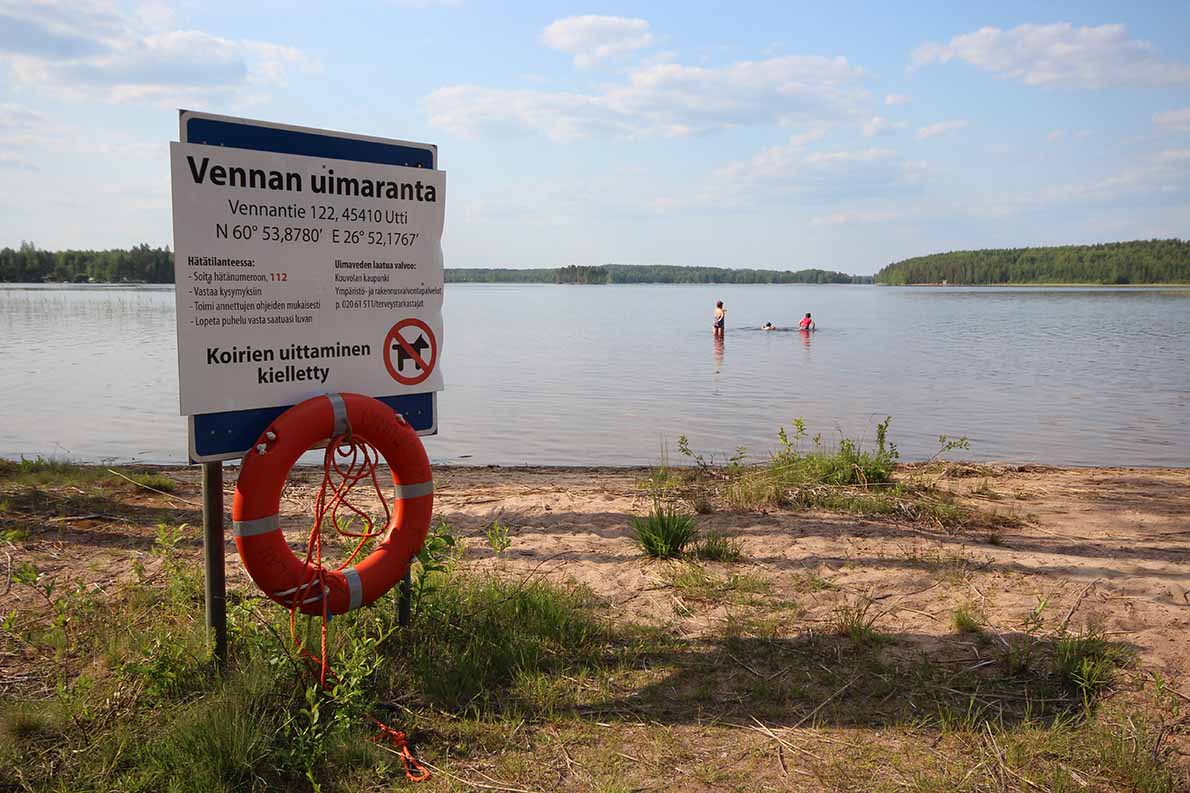 Vennan uimaranta, Kouvola.