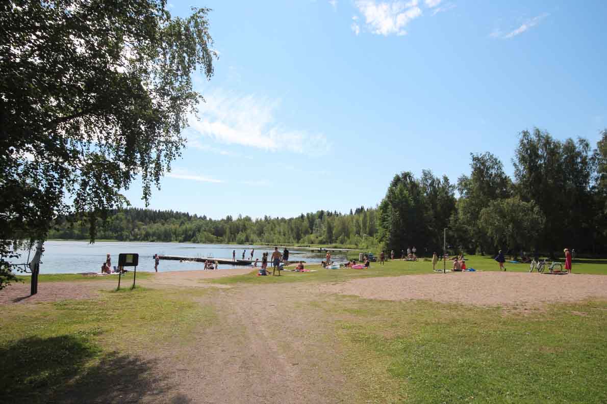 Merrasjärven uimaranta, Lahti.