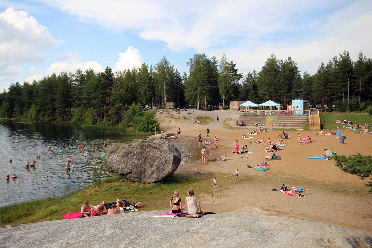 Isonkiven uimaranta, Masku.