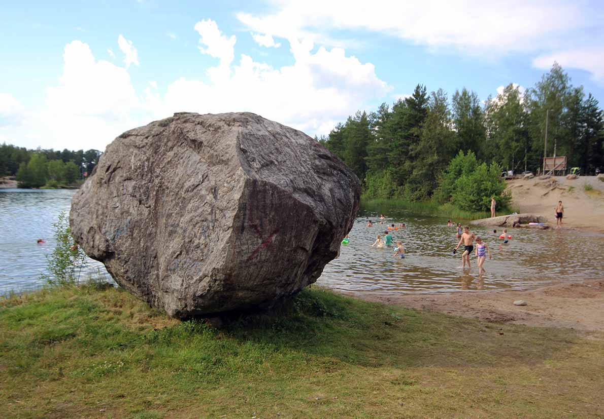 Isonkiven uimaranta, Masku.