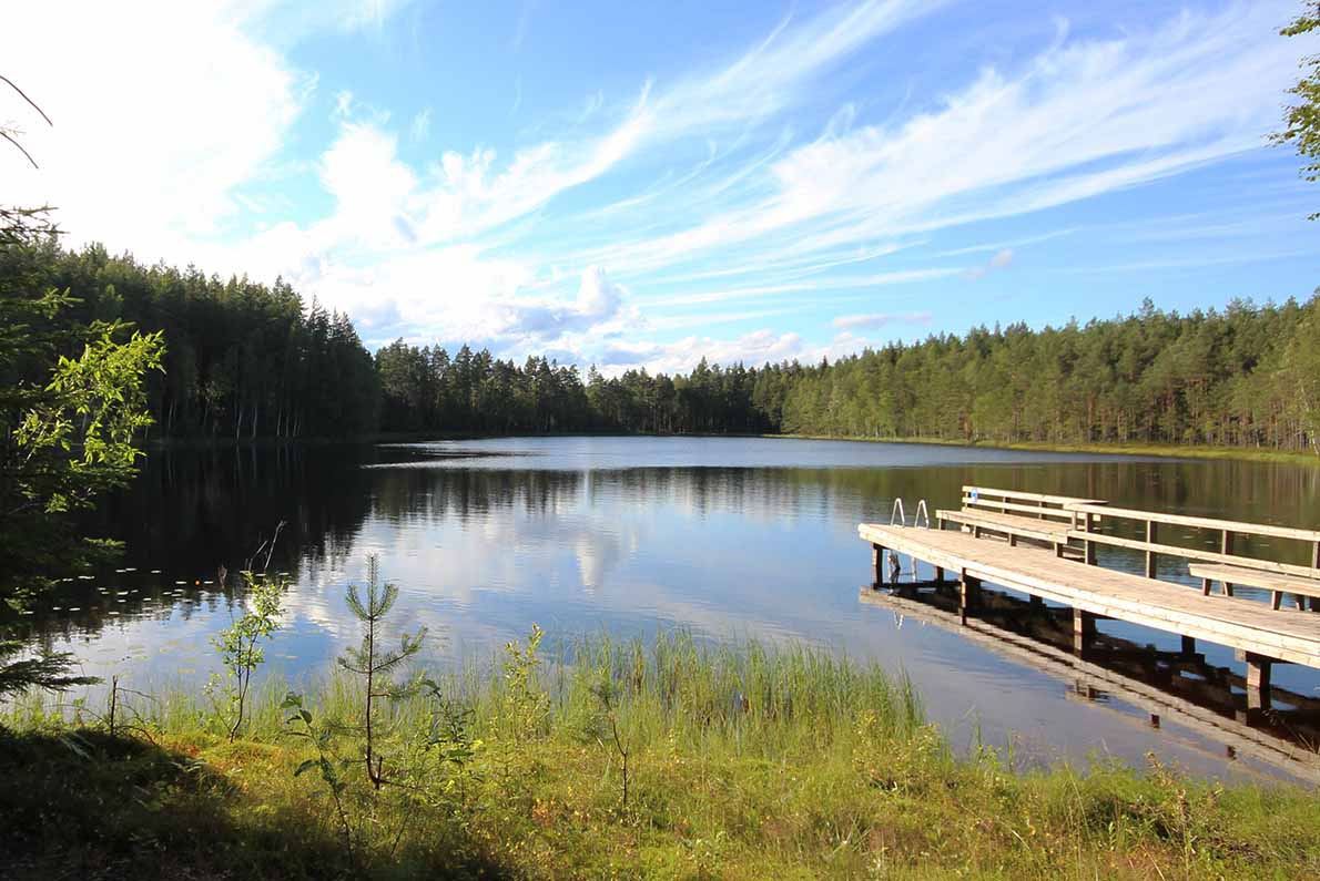 Likolammen uimaranta, Miehikkälä.