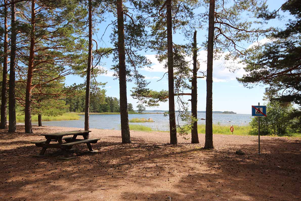 Flakanäsin uimaranta, Pyhtää.