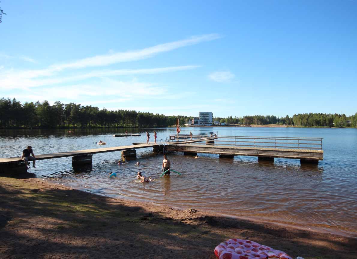 Huutjärven uimaranta, Pyhtää.