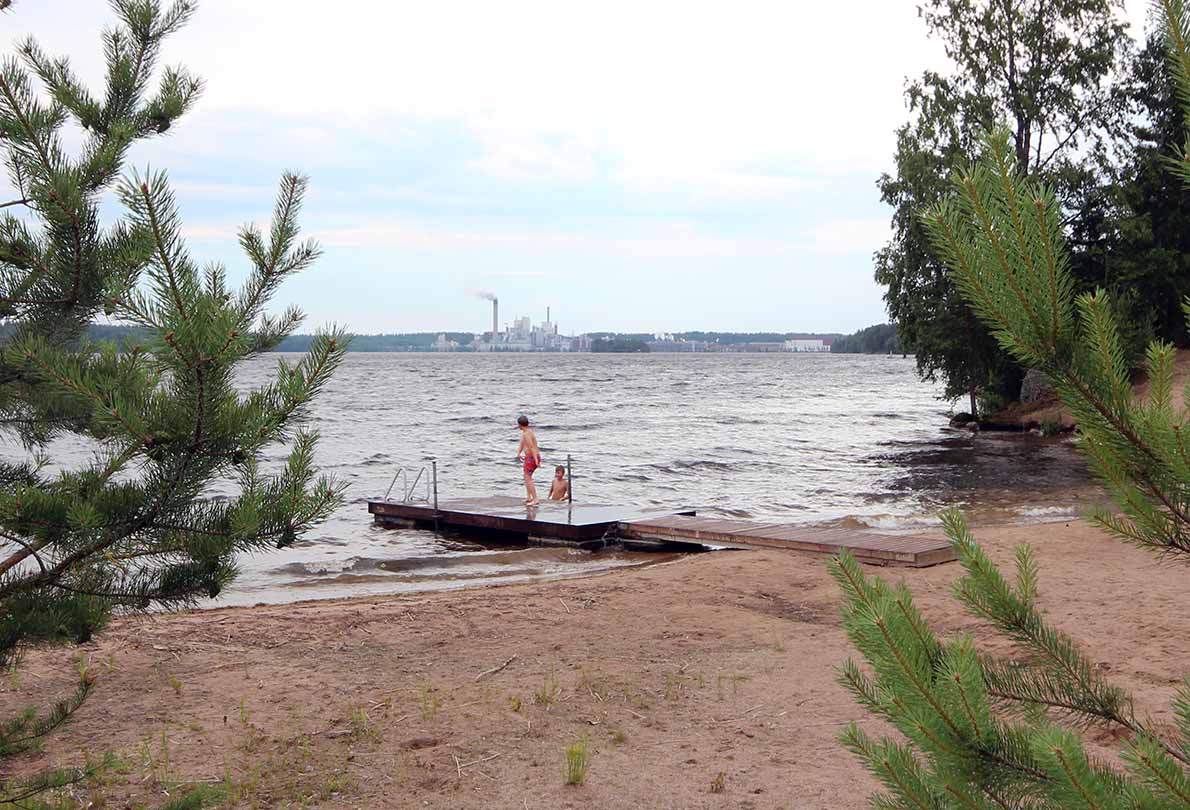 Vaittilan uimaranta, Ruokolahti.