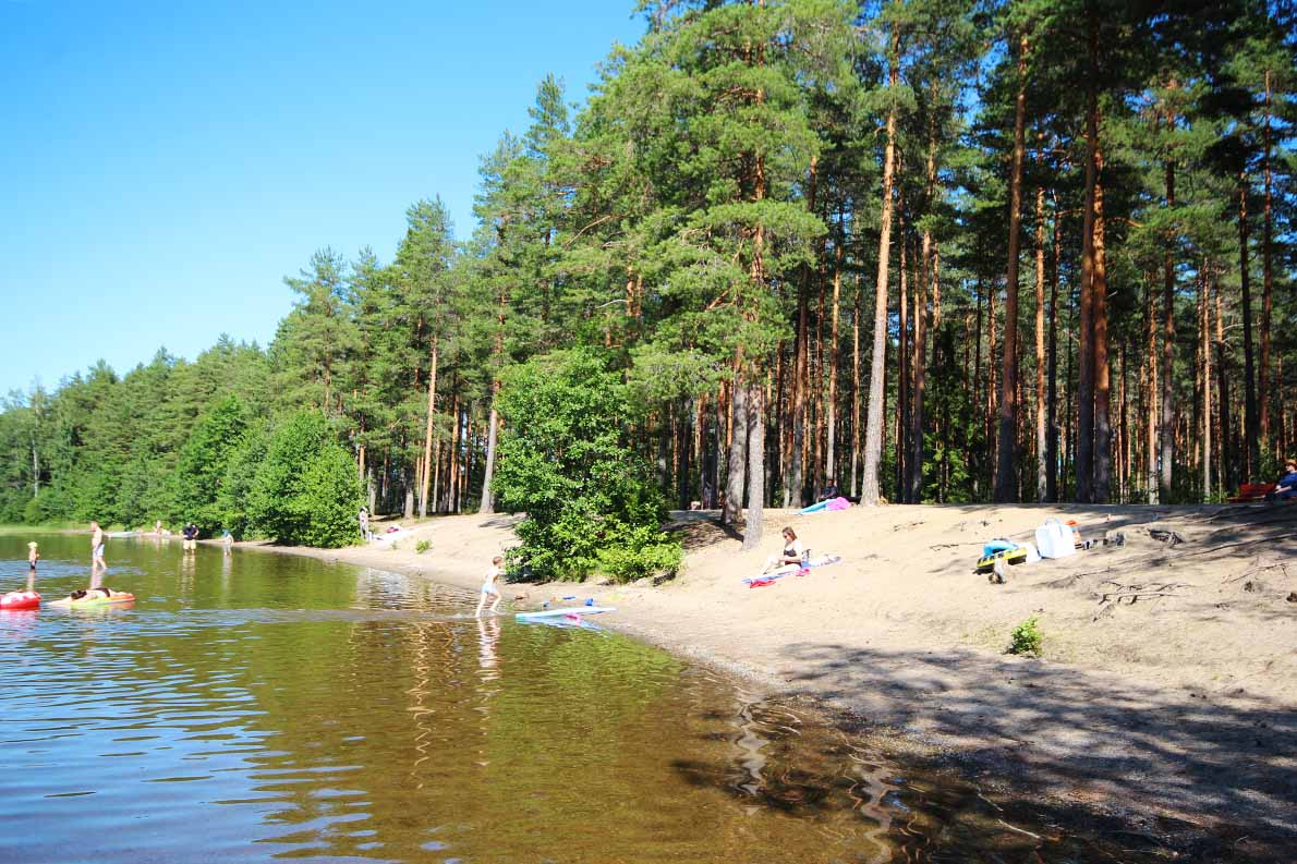 Hämeen luontokeskuksen uimaranta, Tammela.