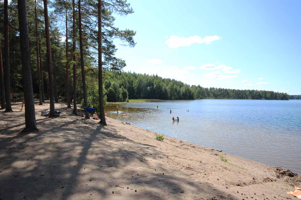 Hämeen luontokeskuksen uimaranta, Tammela.