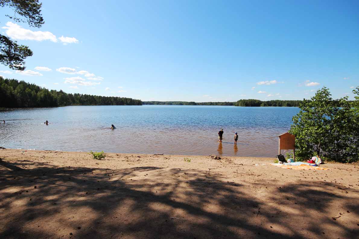 Hämeen luontokeskuksen uimaranta, Tammela.
