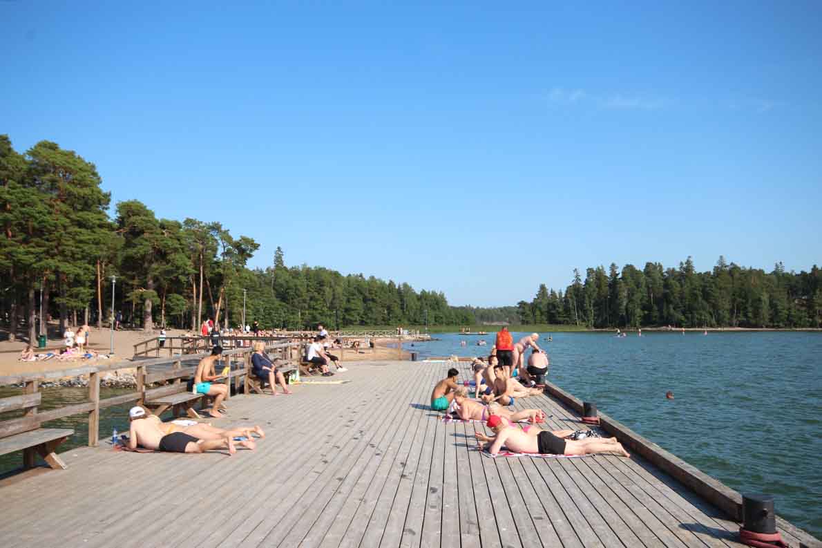 Saaronniemen uimaranta, Turku.