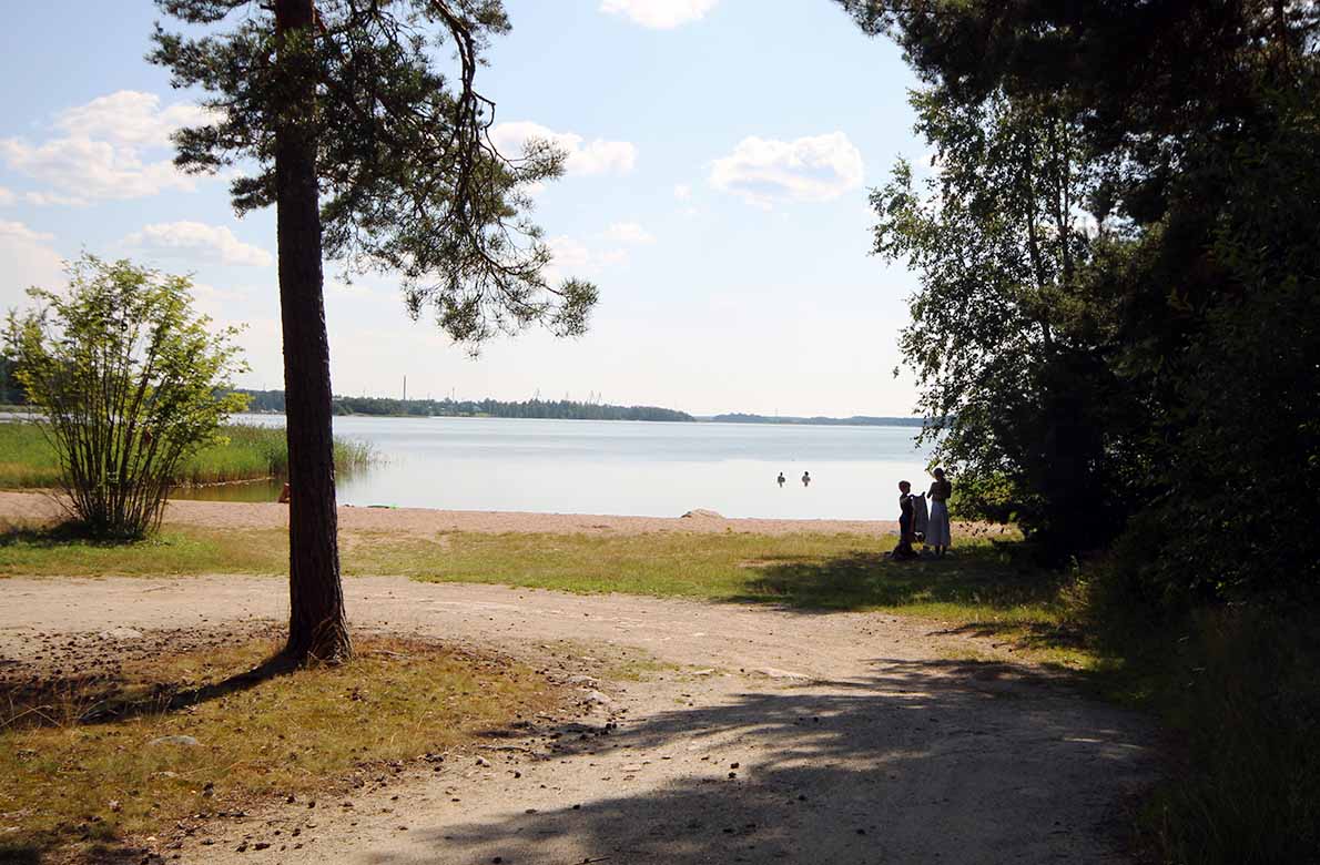 Hiun uimaranta, Uusikaupunki.