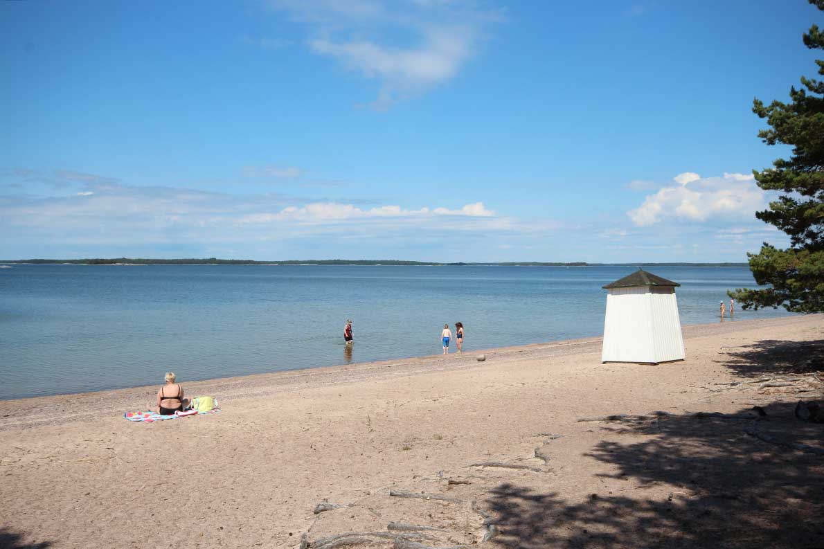 Hopealahden uimaranta, Hanko